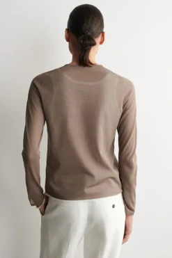 LAYERED KNIT LONG-SLEVED TOP