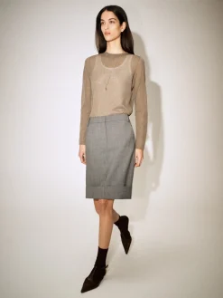 LAYERED KNIT LONG-SLEVED TOP