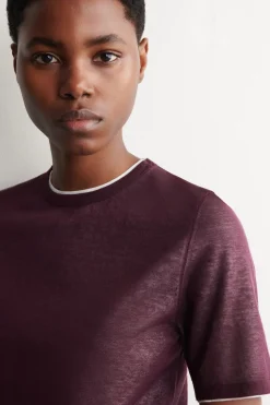 LAYERED KNITTED T-SHIRT