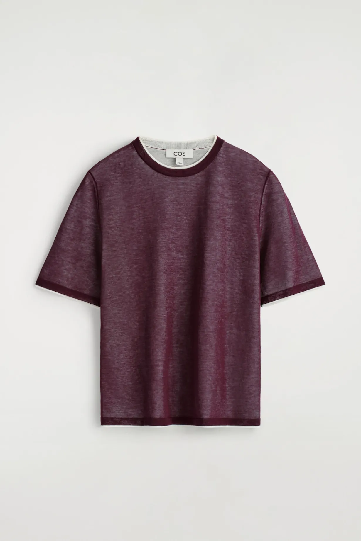 LAYERED KNITTED T-SHIRT