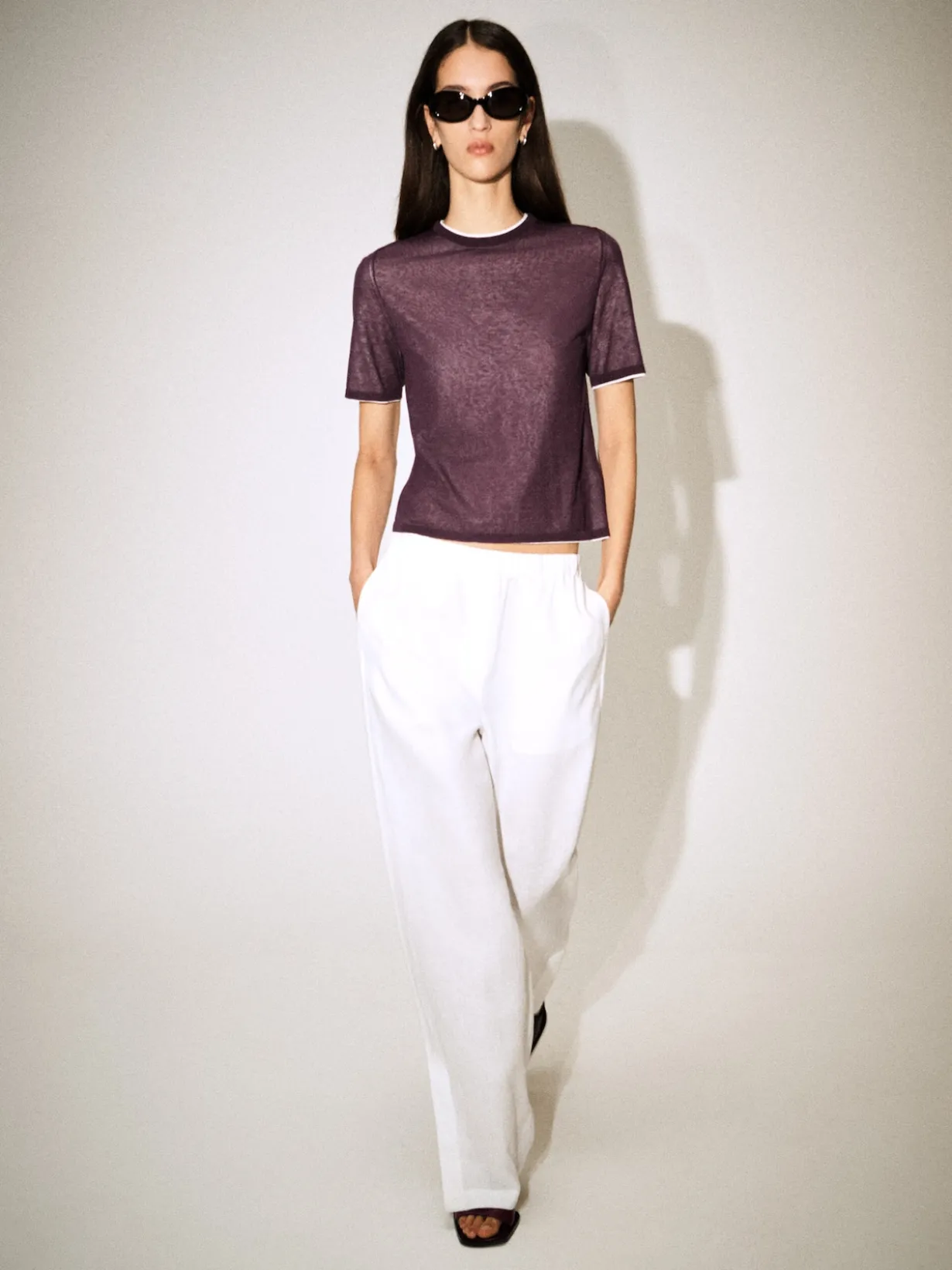 LAYERED KNITTED T-SHIRT