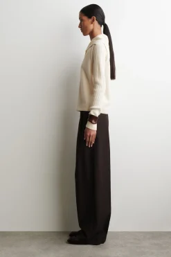 LAYERED MERINO WOOL SWEATER