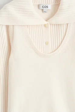 LAYERED MERINO WOOL SWEATER