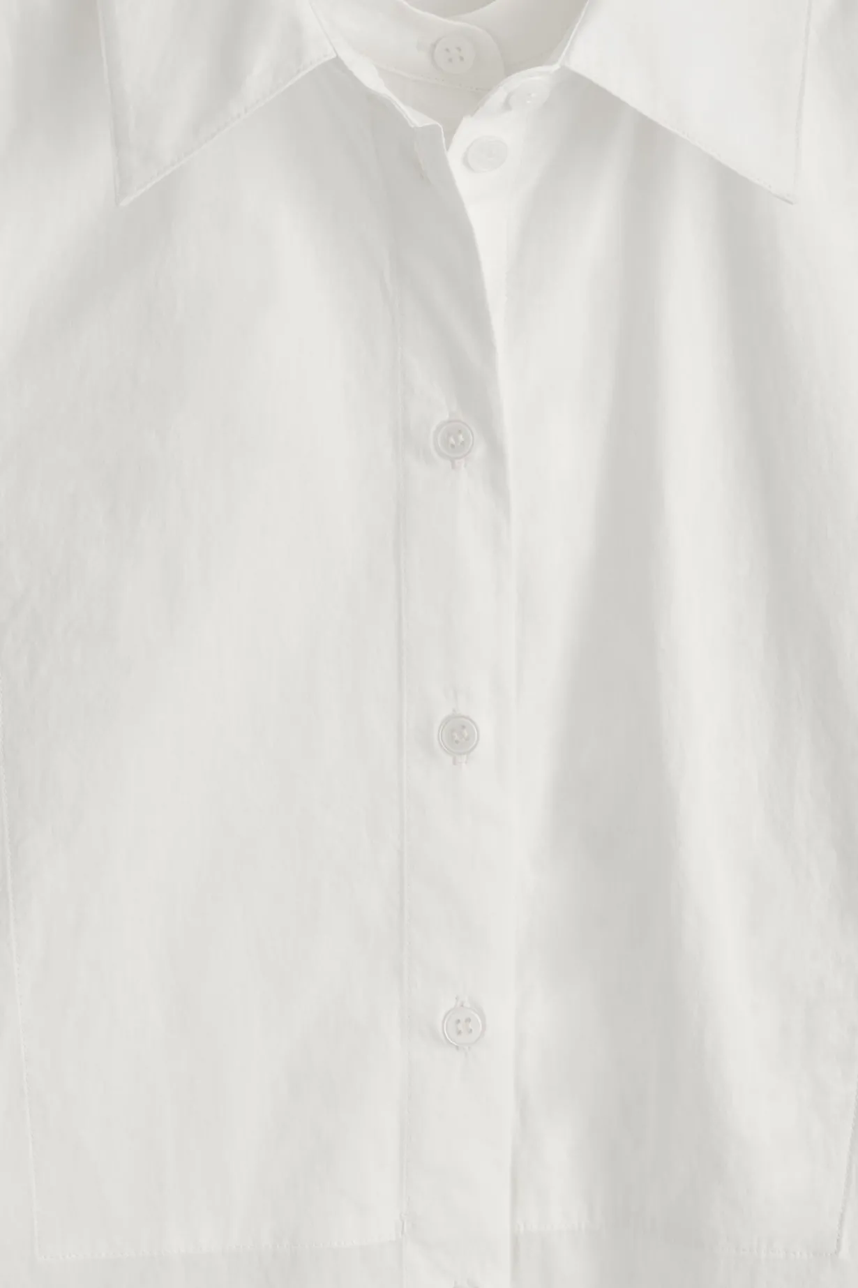 LAYERED-COLLAR PIMA COTTON SHIRT