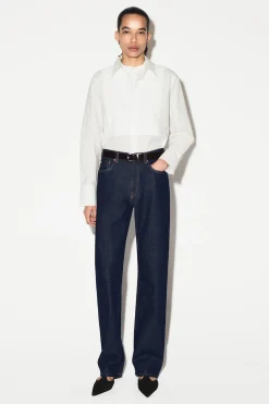 LAYERED-COLLAR PIMA COTTON SHIRT