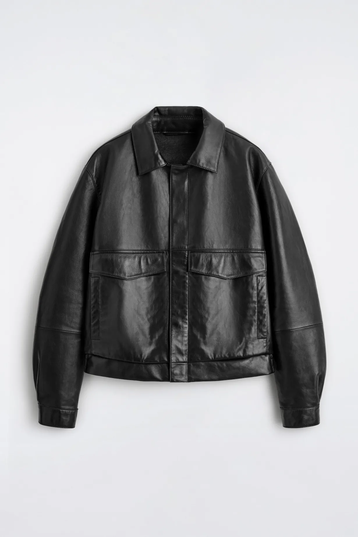 LEATHER BLOUSON JACKET