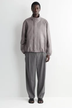 LEATHER BLOUSON JACKET