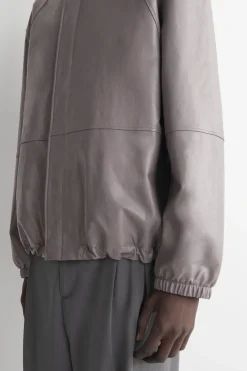 LEATHER BLOUSON JACKET