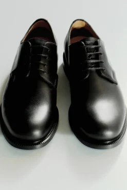 LEATHER DERBY SHOES