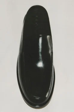 LEATHER MULE LOAFERS