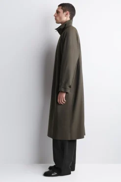 LIGHTWEIGHT COTTON-HERRINGBONE TRENCH COAT