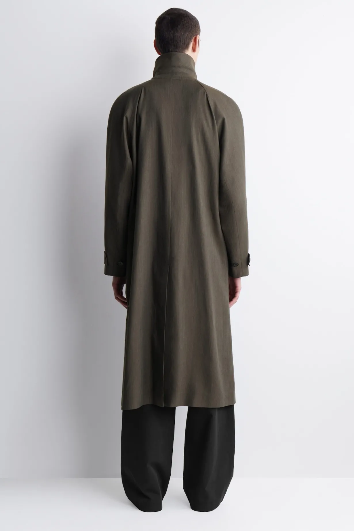 LIGHTWEIGHT COTTON-HERRINGBONE TRENCH COAT