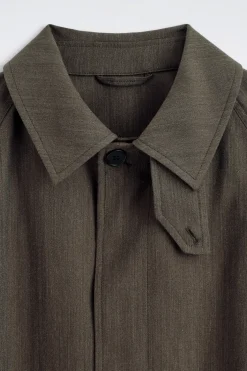 LIGHTWEIGHT COTTON-HERRINGBONE TRENCH COAT