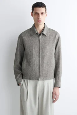 LINEN BLOUSON JACKET