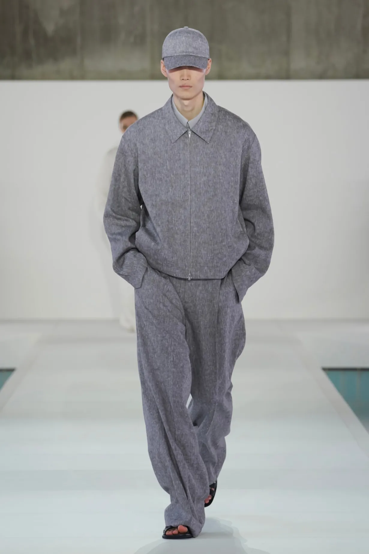 LINEN BLOUSON JACKET