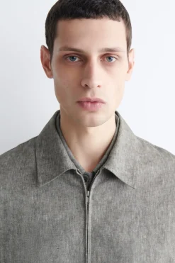 LINEN BLOUSON JACKET