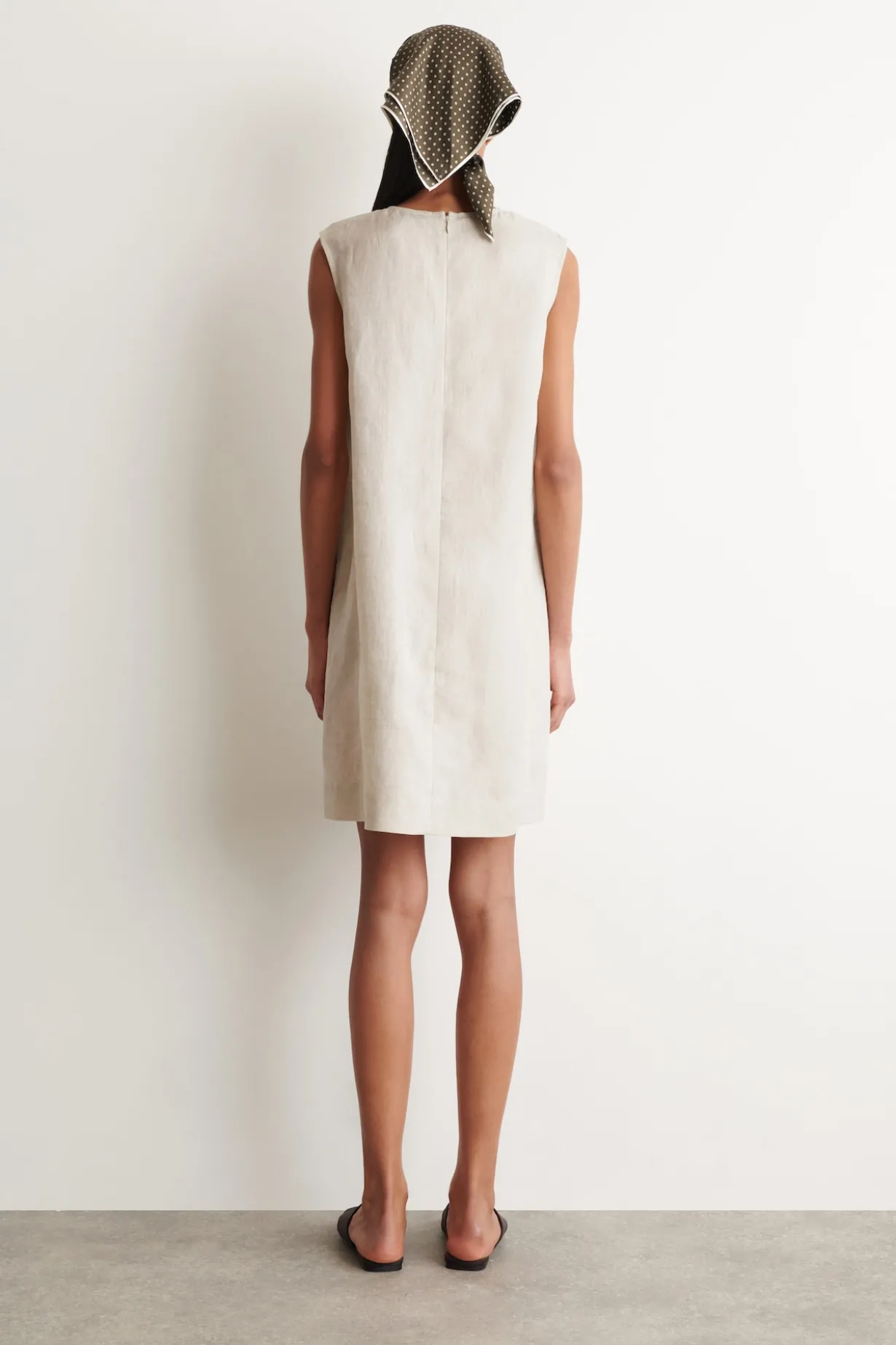 LINEN MINI SHIFT DRESS