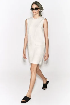 LINEN MINI SHIFT DRESS