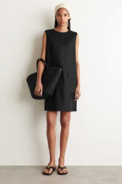 LINEN MINI SHIFT DRESS