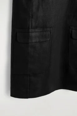 LINEN MINI SHIFT DRESS