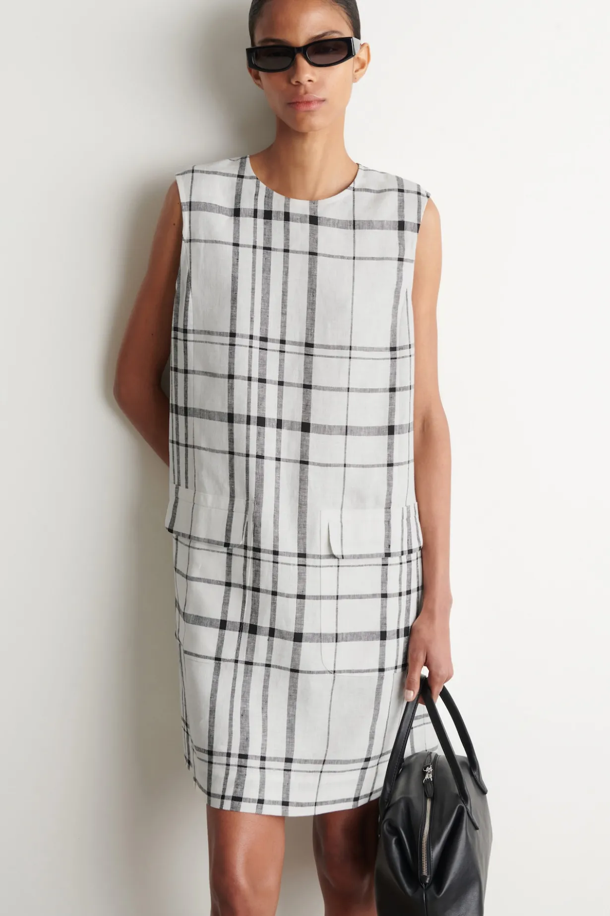 LINEN MINI SHIFT DRESS