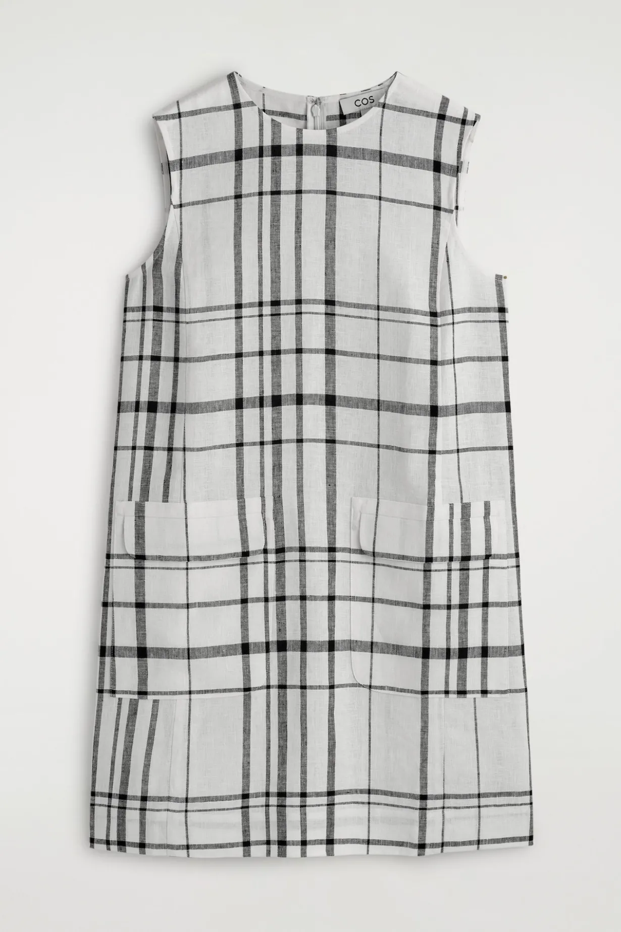 LINEN MINI SHIFT DRESS