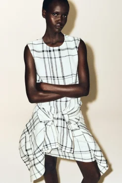LINEN MINI SHIFT DRESS