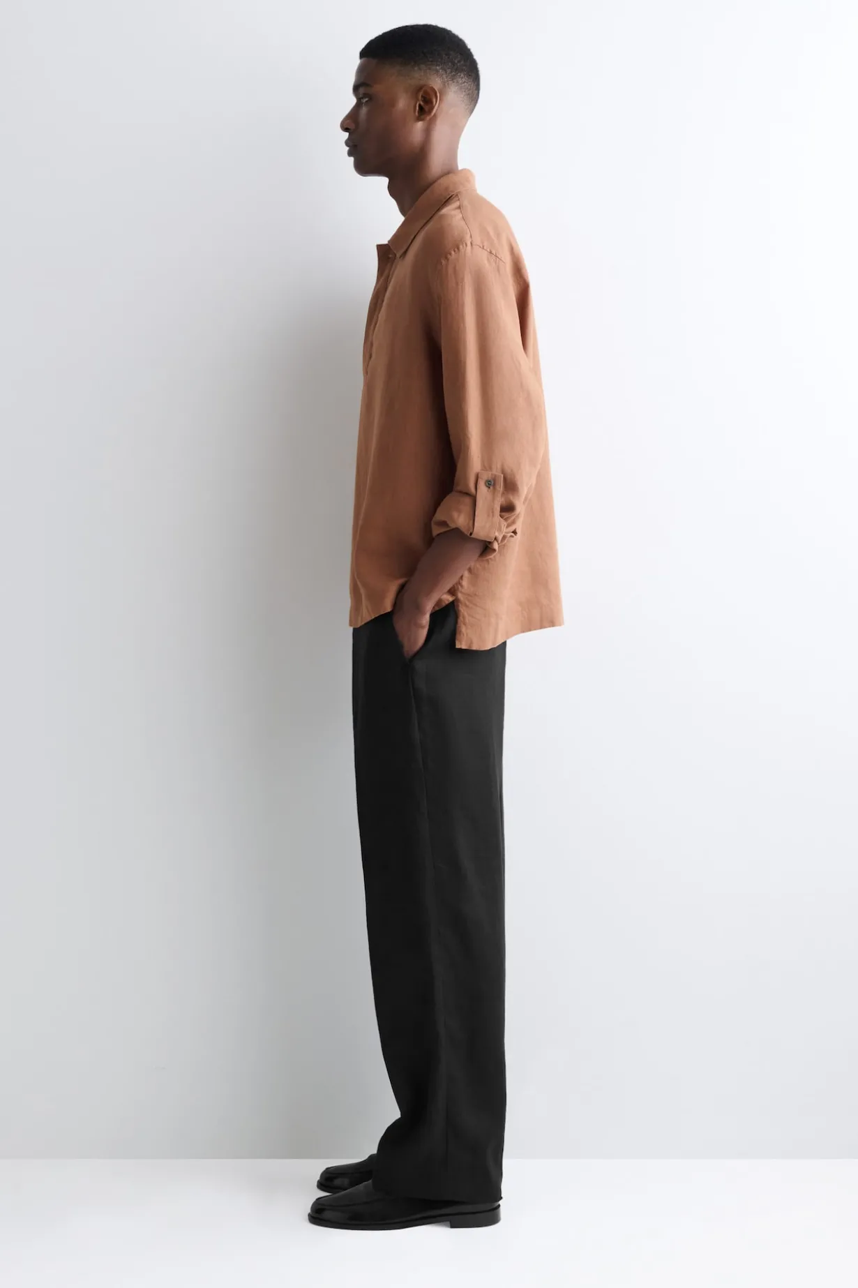LINEN POPOVER SHIRT