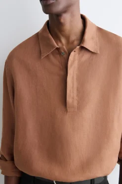 LINEN POPOVER SHIRT