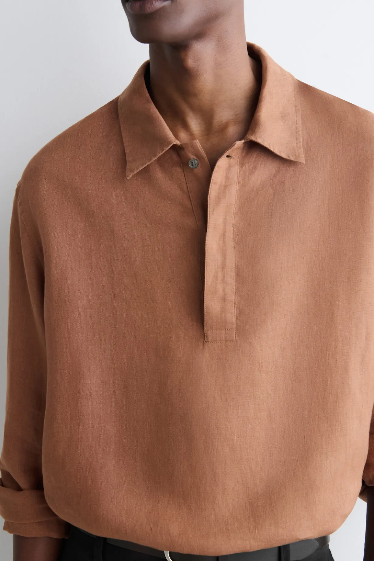 LINEN POPOVER SHIRT