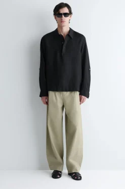 LINEN POPOVER SHIRT