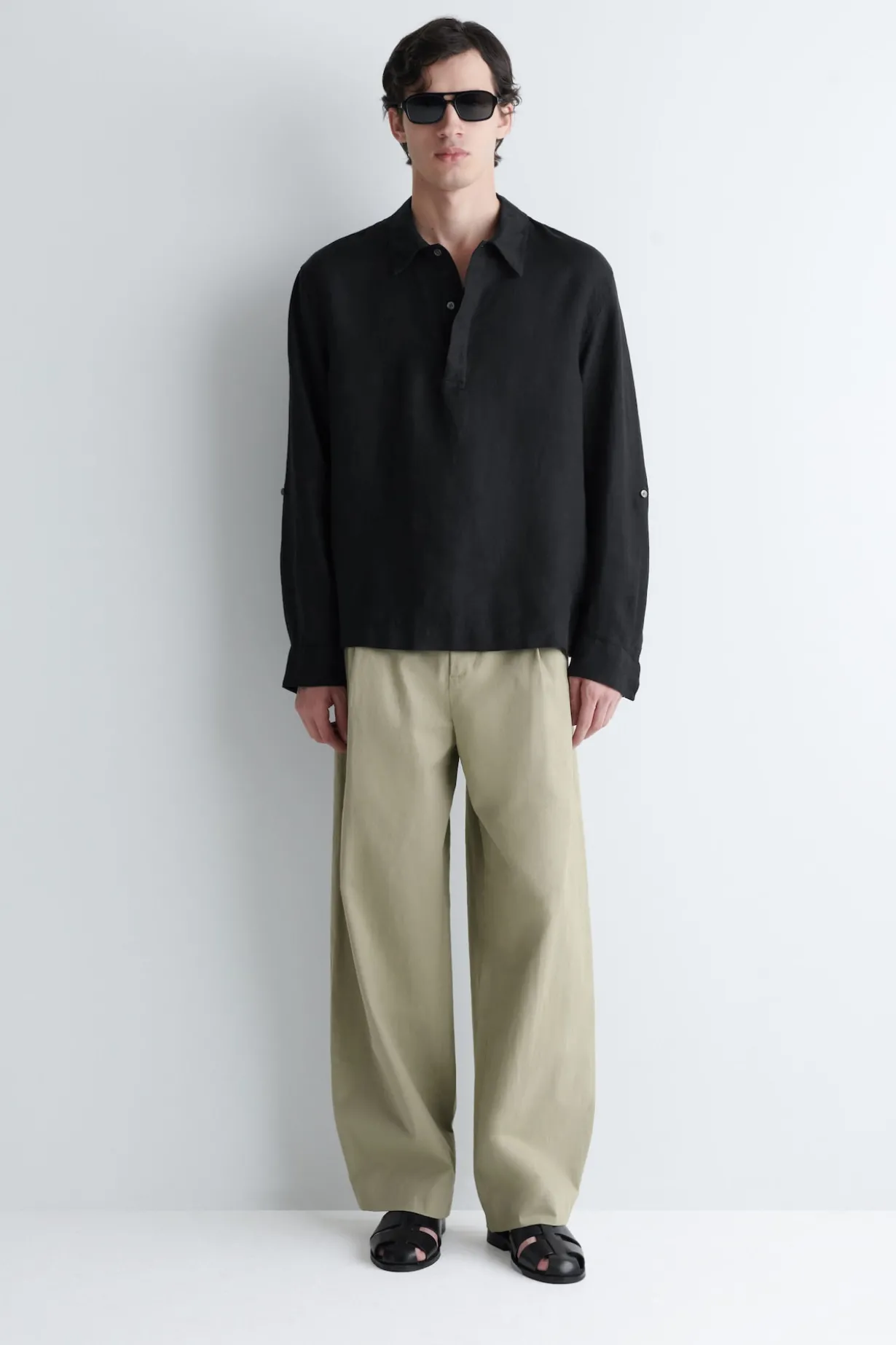 LINEN POPOVER SHIRT