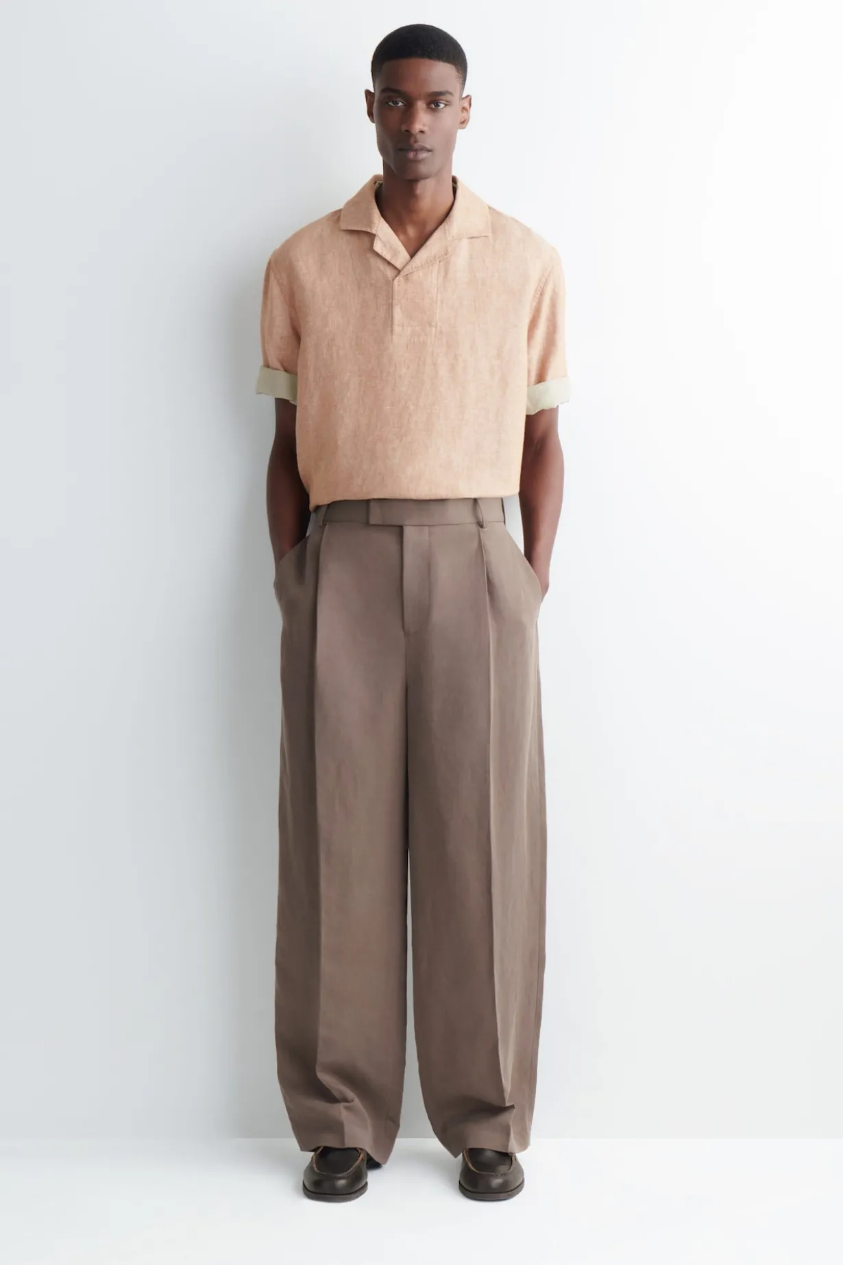 LINEN POPOVER SHIRT