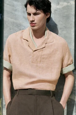 LINEN POPOVER SHIRT