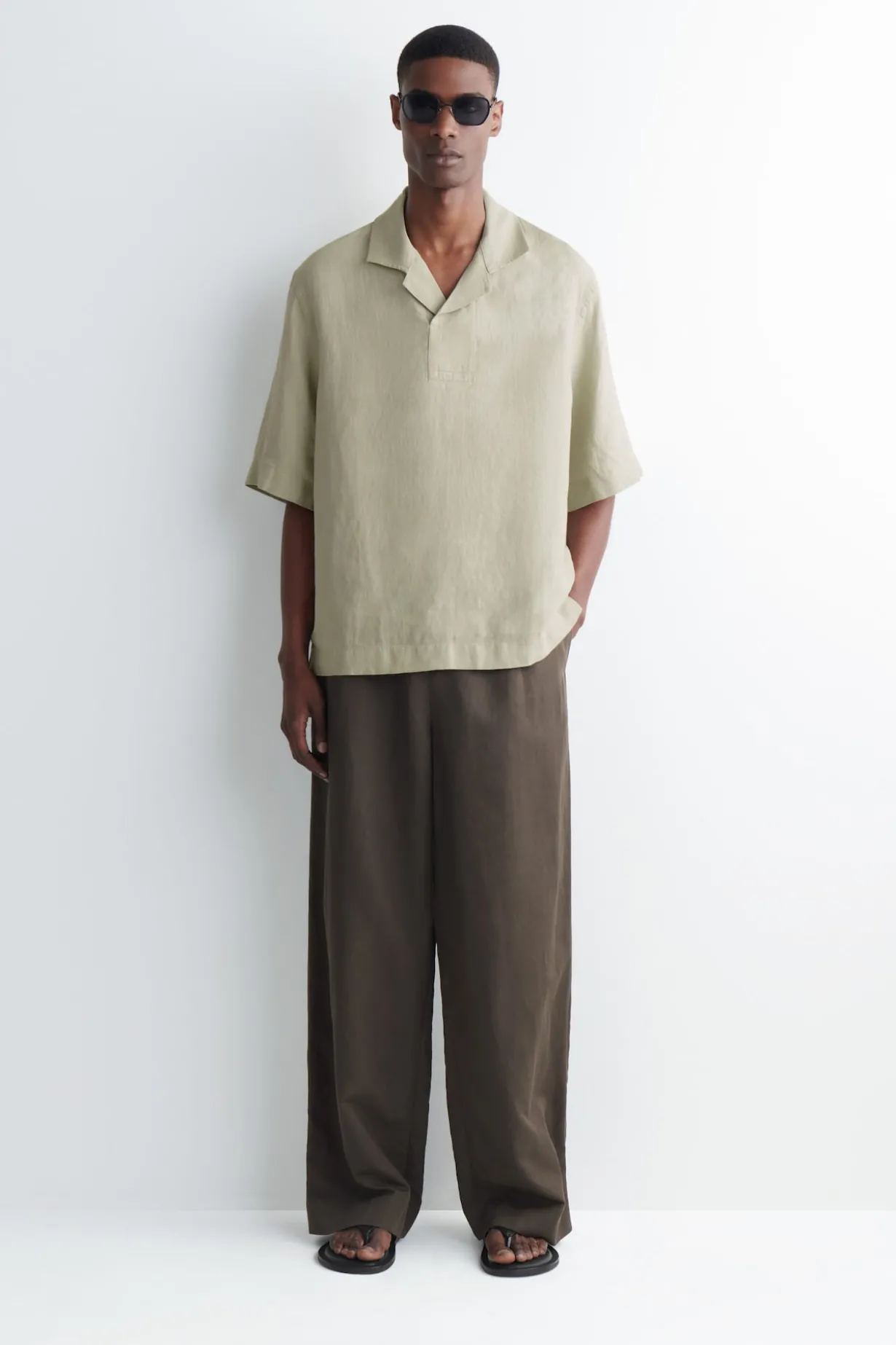 LINEN POPOVER SHIRT