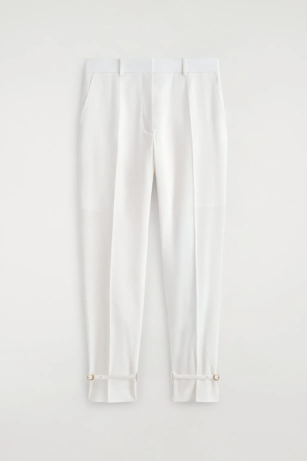 LINEN STRAIGHT-LEG PANTS