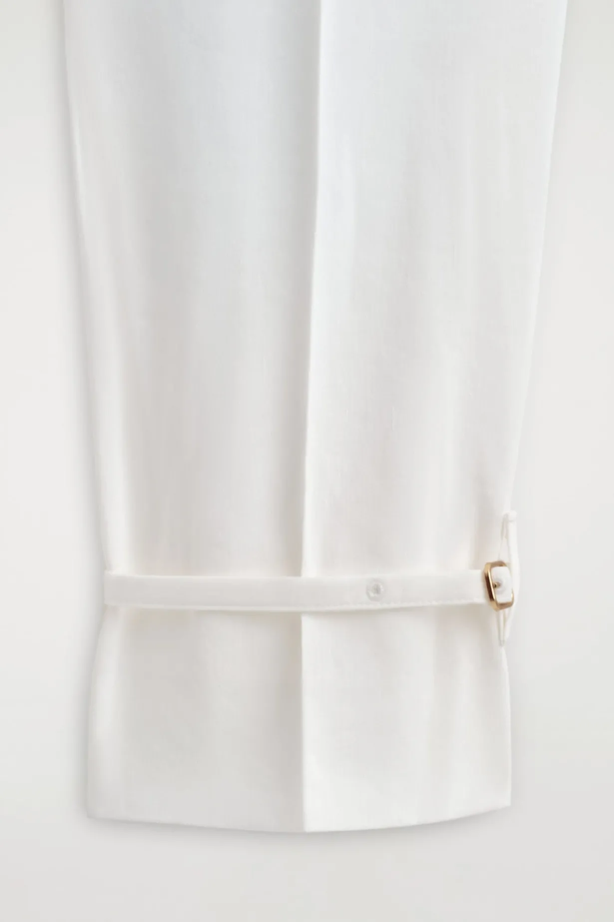 LINEN STRAIGHT-LEG PANTS