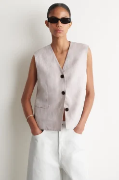 LINEN VEST