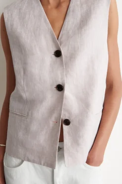 LINEN VEST