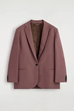 LINEN-BLEND SINGLE-BREASTED BLAZER