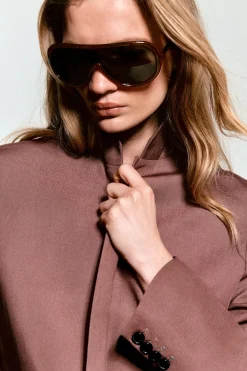 LINEN-BLEND SINGLE-BREASTED BLAZER
