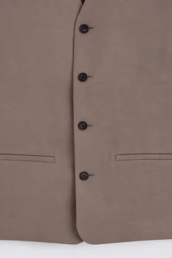 LINEN-BLEND VEST