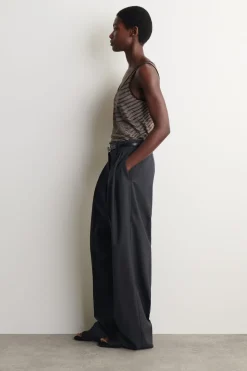 LINEN-JERSEY TANK TOP
