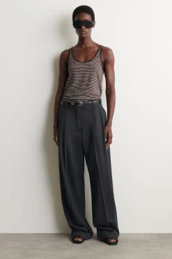 LINEN-JERSEY TANK TOP