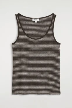 LINEN-JERSEY TANK TOP