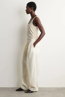 LINEN-JERSEY TANK TOP