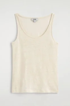 LINEN-JERSEY TANK TOP