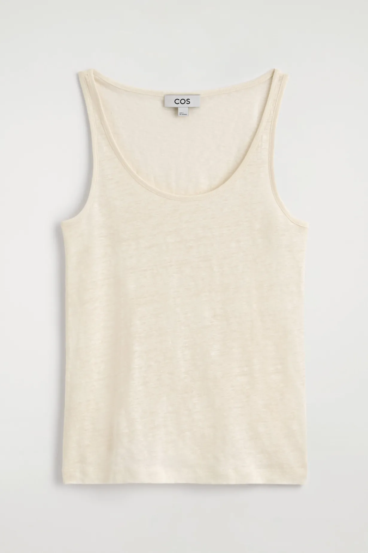 LINEN-JERSEY TANK TOP