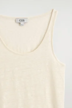 LINEN-JERSEY TANK TOP