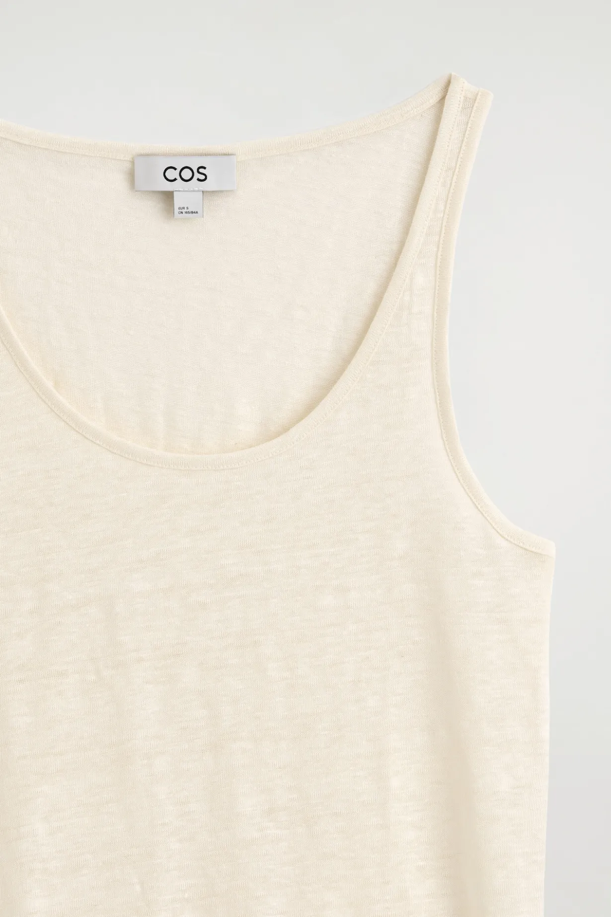 LINEN-JERSEY TANK TOP